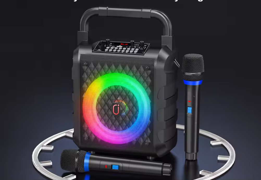 Karaoke Speaker met Microfoon – Bluetooth Party Speaker met LED