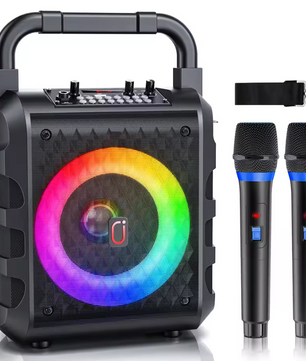 Karaoke Speaker met Microfoon – Bluetooth Party Speaker met LED