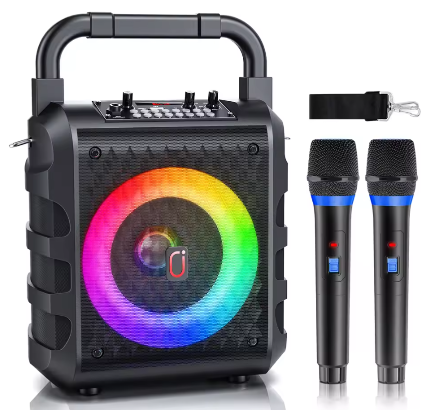 Karaoke Speaker met Microfoon – Bluetooth Party Speaker met LED