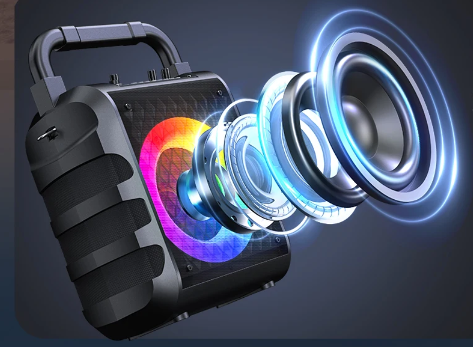 Karaoke Speaker met Microfoon – Bluetooth Party Speaker met LED