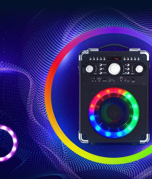 Karaoke Speaker met 3 Microfoons – Bluetooth Party Speaker LED