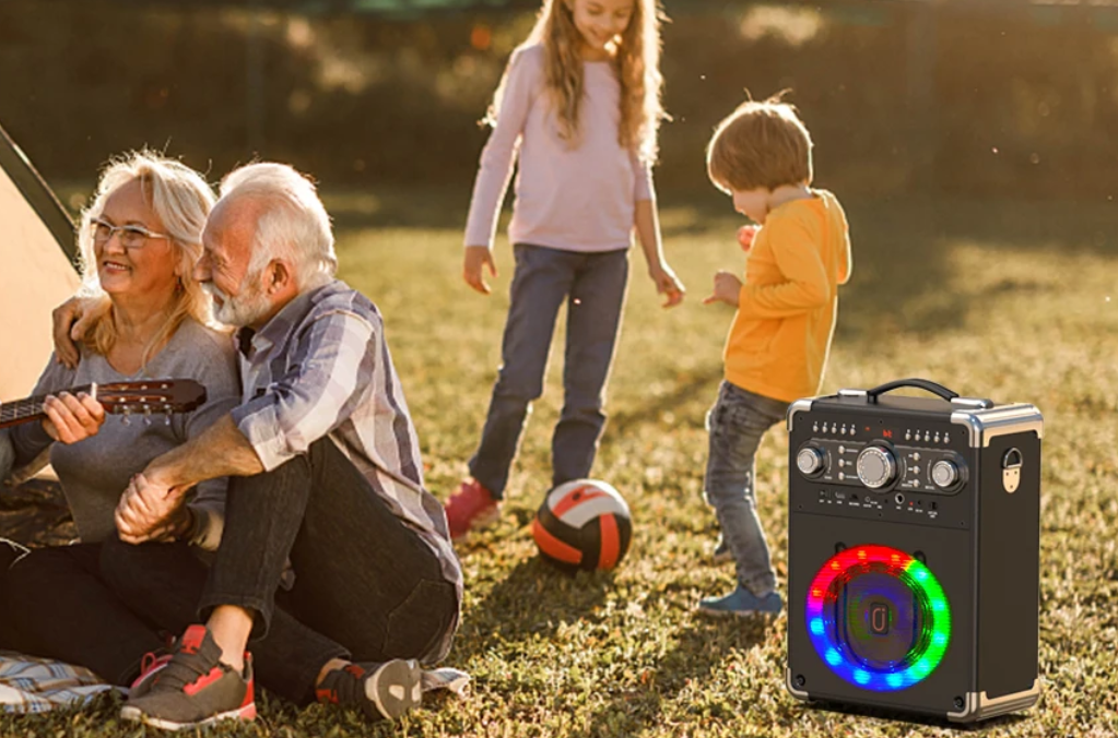 Karaoke Speaker met 3 Microfoons – Bluetooth Party Speaker LED