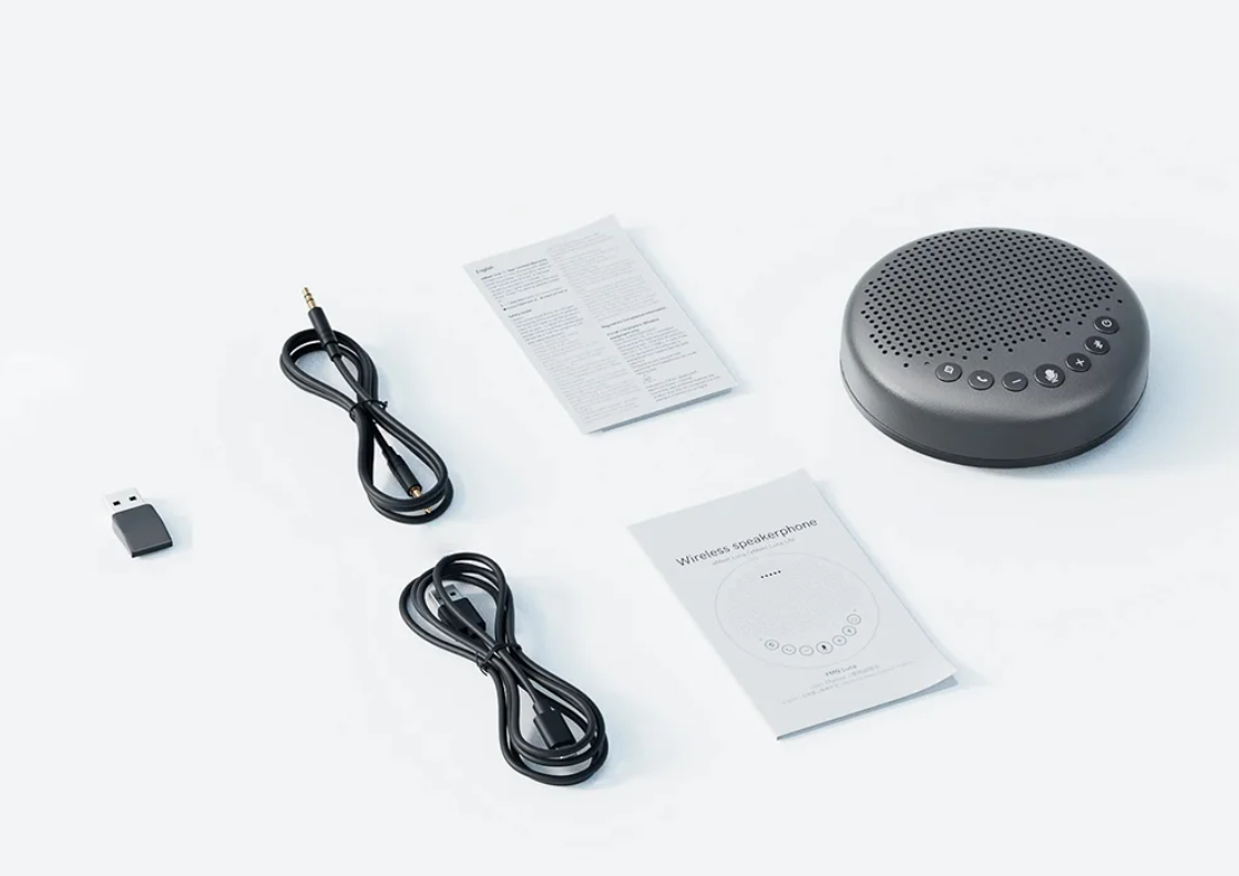 Conference Speakerphone 360° – Bluetooth Vergader Speaker met Mics