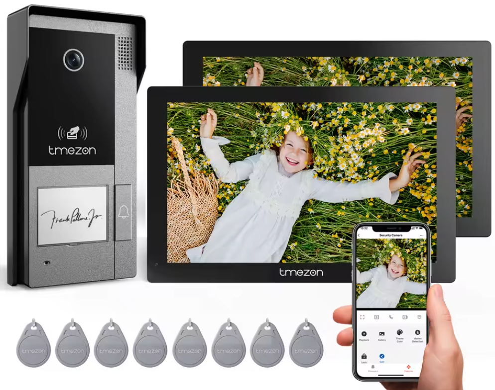 Slimme Video Intercom met 7 Inch Scherm – WiFi Deurbel met Camera en App Bediening