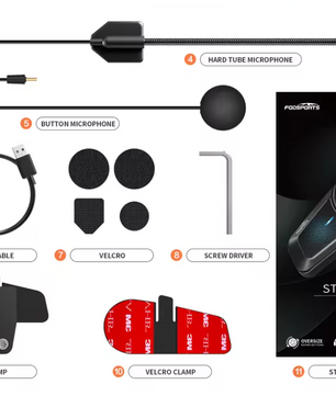 Motor Intercom Bluetooth Headset – 1000m Bereik Helm Communicatie