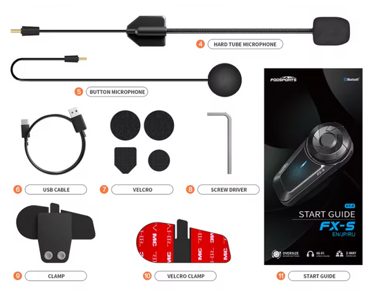 Motor Intercom Bluetooth Headset – 1000m Bereik Helm Communicatie