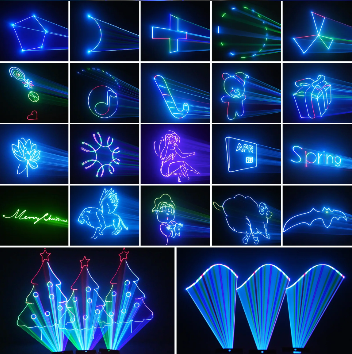 DJ Party Laser Licht 25W – RGB Stage Lighting met Bluetooth App en DMX