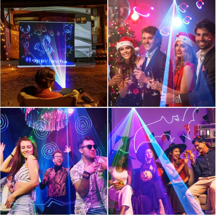 DJ Party Laser Licht 25W – RGB Stage Lighting met Bluetooth App en DMX