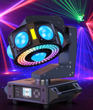 Moving Head DJ Licht 160W – RGBW Beam Stage Light met DMX en Strobe Effect