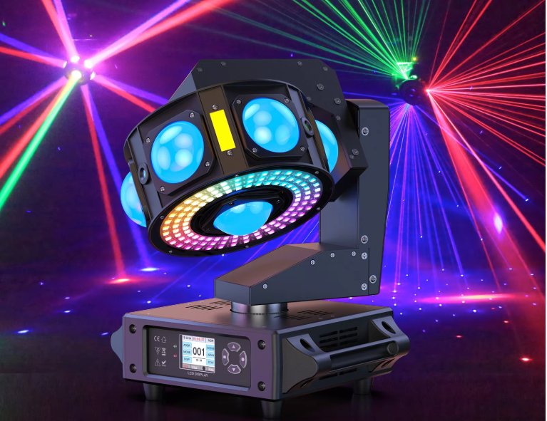 Moving Head DJ Licht 160W – RGBW Beam Stage Light met DMX en Strobe Effect