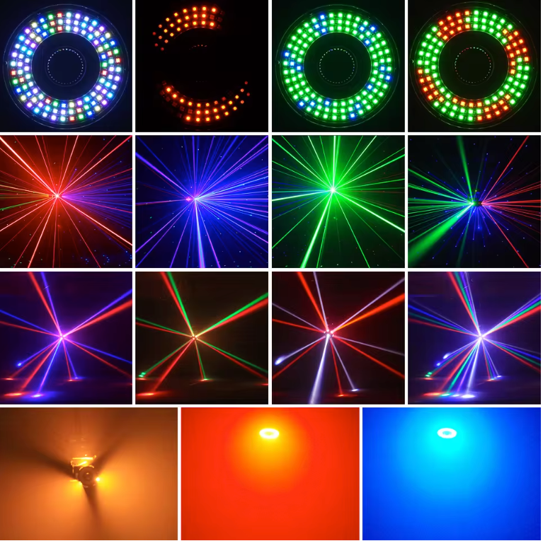 Moving Head DJ Licht 160W – RGBW Beam Stage Light met DMX en Strobe Effect