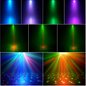 Mini DJ Effect Licht 5-in-1 – RGB Party Licht met Strobe, Laser en Afstandsbediening