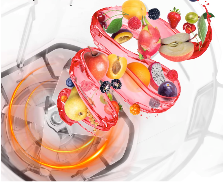 Blender 2000W 2L – Krachtige Smoothie Maker met 6 RVS Messen en Timer