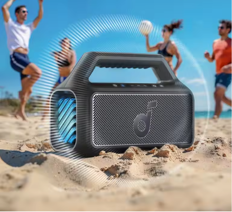 Bluetooth Speaker 80W – Waterdichte Draadloze Speaker met Bass en LED