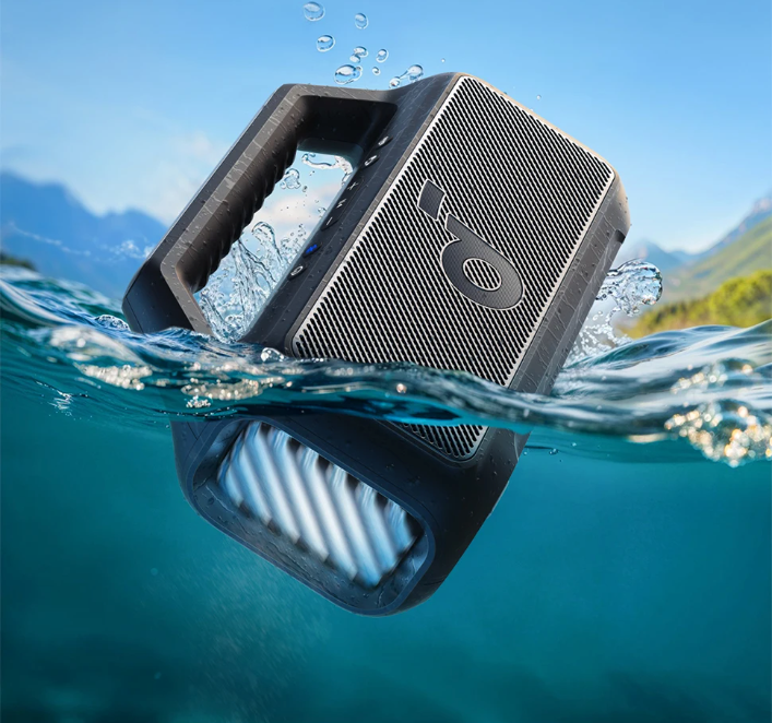 Bluetooth Speaker 80W – Waterdichte Draadloze Speaker met Bass en LED