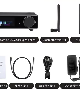 HiFi Stereo Versterker 300W x2 – Bluetooth DAC Audio Amplifier met Meerdere Ingangen