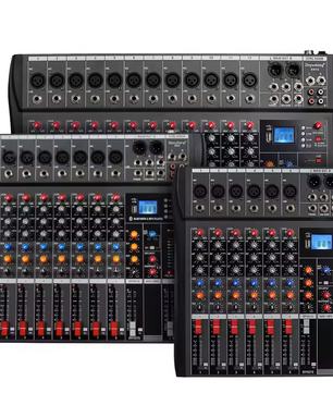 Professionele Audio Mixer 6/8/12 Kanalen – DJ Mengpaneel met FX, Phantom Power en MP3