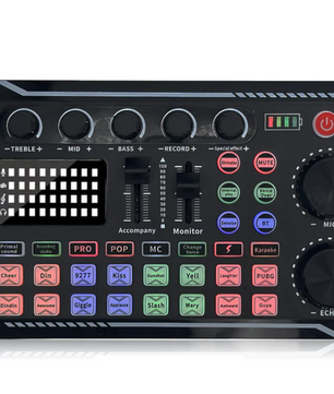 Podcast Set met Microfoon – Audio Interface voor Streaming, Opname en Zang