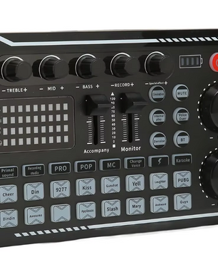 Podcast Set met Microfoon – Audio Interface voor Streaming, Opname en Zang