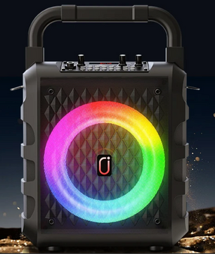 Karaoke Speaker met Microfoon – Draadloze Bluetooth Speaker met LED en Bass
