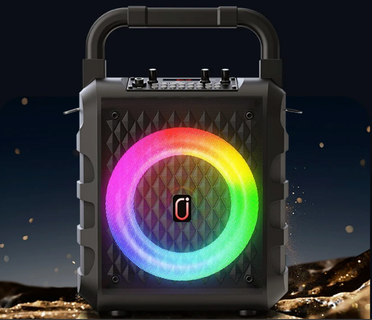 Karaoke Speaker met Microfoon – Draadloze Bluetooth Speaker met LED en Bass