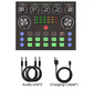 Podcast Set met Microfoon – Live Sound Card Audio Interface voor Streaming en Opname