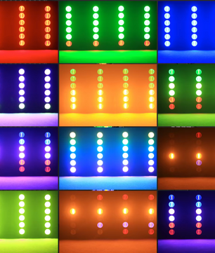 Set van 2 Retro LED Stage Lights 300W – RGB COB Lineaire DJ Verlichting met DMX