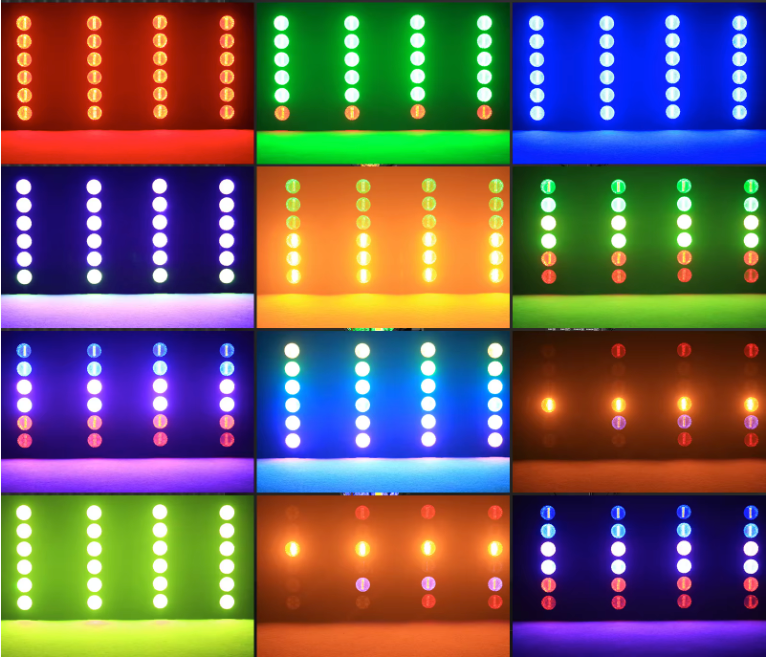 Set van 2 Retro LED Stage Lights 300W – RGB COB Lineaire DJ Verlichting met DMX