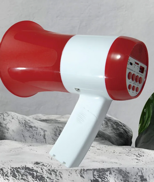 Megafoon 100W – Krachtige Handmegafoon met Sirene en Opnamefunctie
