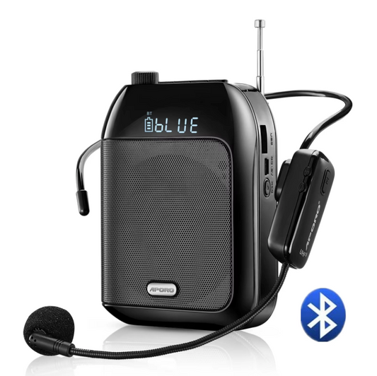 Draagbare Voice Amplifier met Microfoon – Bluetooth UHF Speaker voor Lesgeven en Presentaties