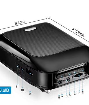 Draagbare Voice Amplifier met Microfoon – Bluetooth UHF Speaker voor Lesgeven en Presentaties