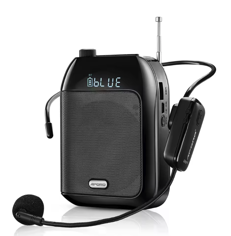 Draagbare Voice Amplifier met Microfoon – Bluetooth UHF Speaker voor Lesgeven en Presentaties