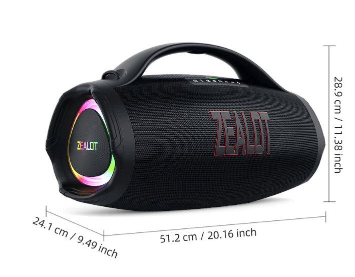 Bluetooth Speaker 160W – Draagbare Waterproof Speaker met RGB en Powerbank