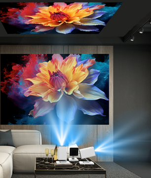 Mini Beamer 4K – Draagbare Smart Projector met WiFi6 en Bluetooth