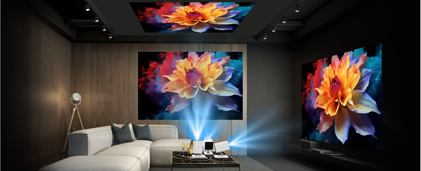 Mini Beamer 4K – Draagbare Smart Projector met WiFi6 en Bluetooth