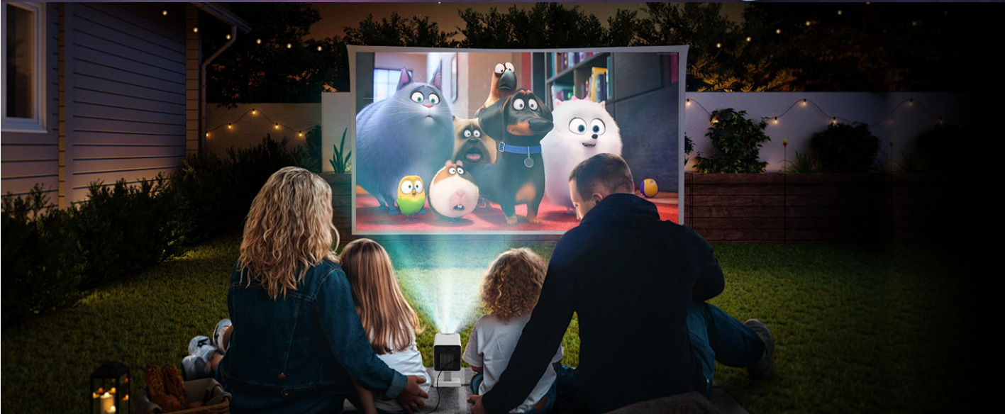 Mini Beamer 4K – Draagbare Smart Projector met WiFi6 en Bluetooth