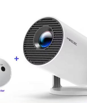 Mini Beamer 8K Smart Projector – Android 14 WiFi6 Bluetooth Home Cinema