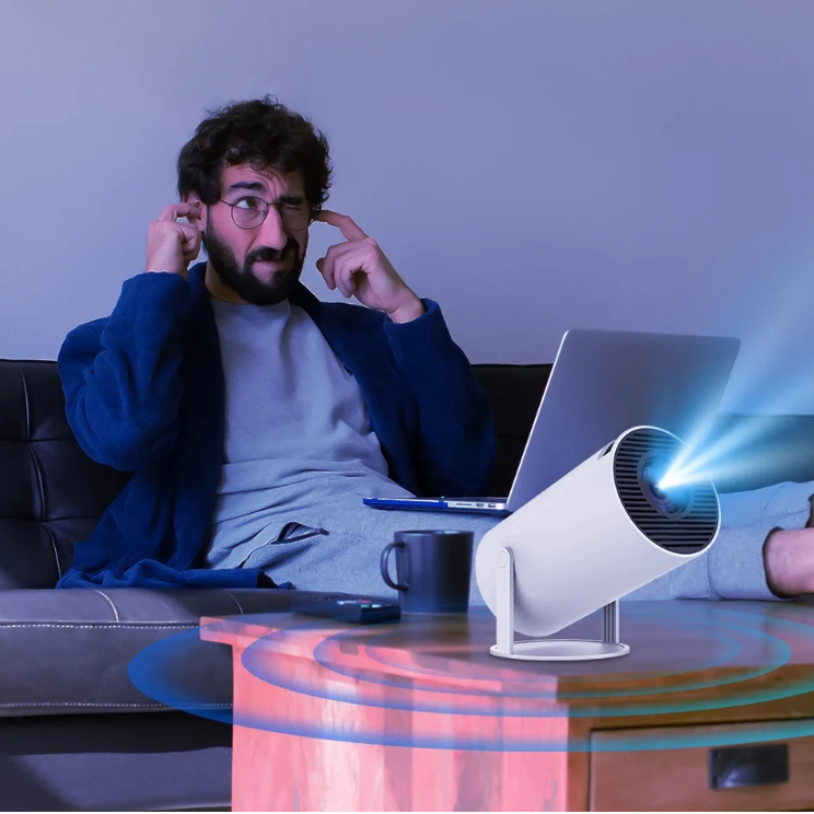 Mini Beamer 8K Smart Projector – Android 14 WiFi6 Bluetooth Home Cinema