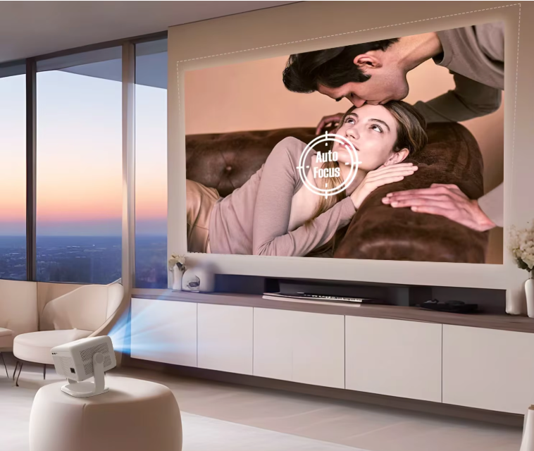 Mini Beamer 1080P 650 ANSI – 8K Smart Projector met WiFi6 en Bluetooth