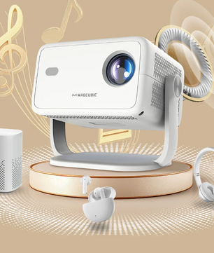 Mini Beamer 1080P 650 ANSI – 8K Smart Projector met WiFi6 en Bluetooth