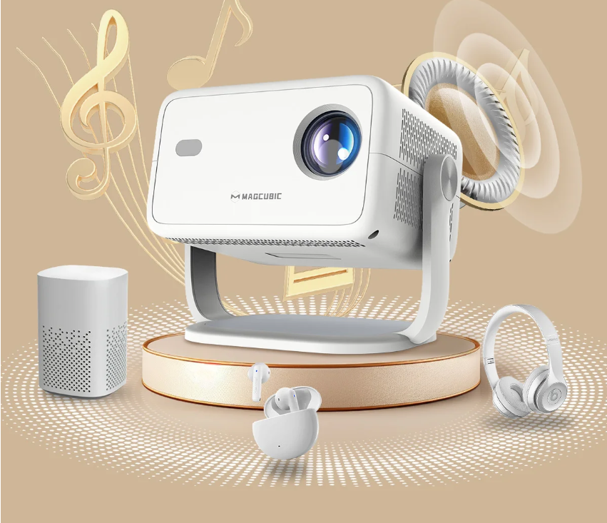 Mini Beamer 1080P 650 ANSI – 8K Smart Projector met WiFi6 en Bluetooth
