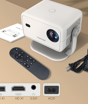 Mini Beamer 1080P 650 ANSI – 8K Smart Projector met WiFi6 en Bluetooth