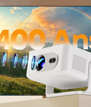 Mini Beamer 4K Smart Projector – Auto Focus Android 14 WiFi6 Bluetooth