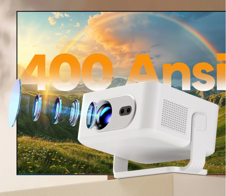 Mini Beamer 4K Smart Projector – Auto Focus Android 14 WiFi6 Bluetooth