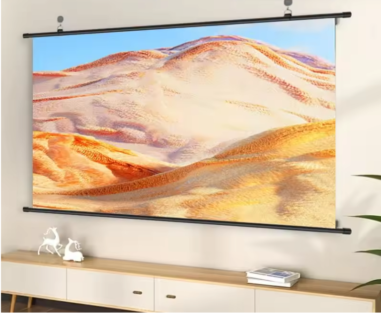 Projectiescherm Wandmontage – Bioscoopscherm voor Beamer 84-120 Inch