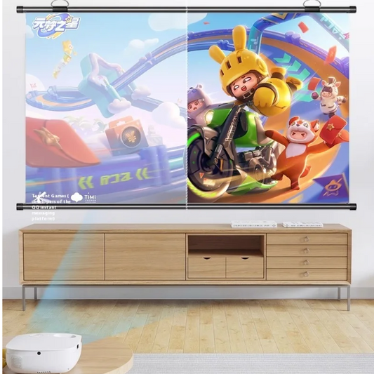 Projectiescherm Wandmontage – Bioscoopscherm voor Beamer 84-120 Inch