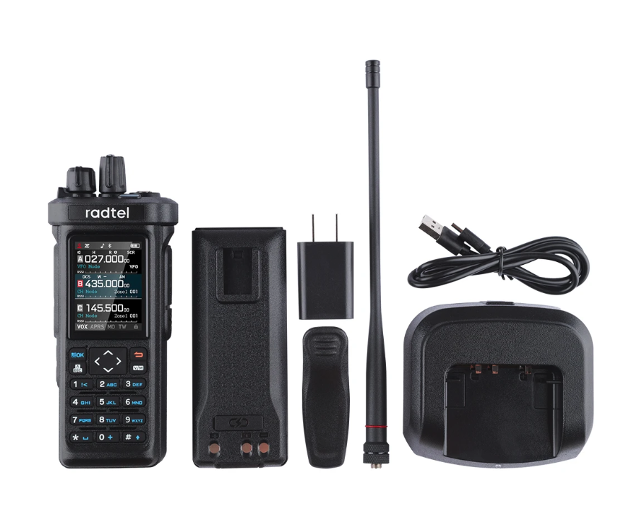 10W Walkie Talkie met GPS en Bluetooth – Multiband Portofoon met APRS en USB-C