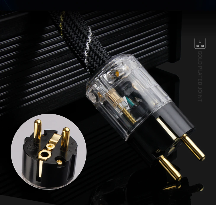 HiFi Stroomkabel Pure Koper – Audio Power Cable voor Versterker en DAC