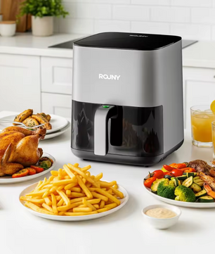 Airfryer 5L – Heteluchtfriteuse met Kijkvenster en Touch Bediening