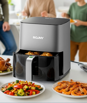 Airfryer 5L – Heteluchtfriteuse met Kijkvenster en Touch Bediening